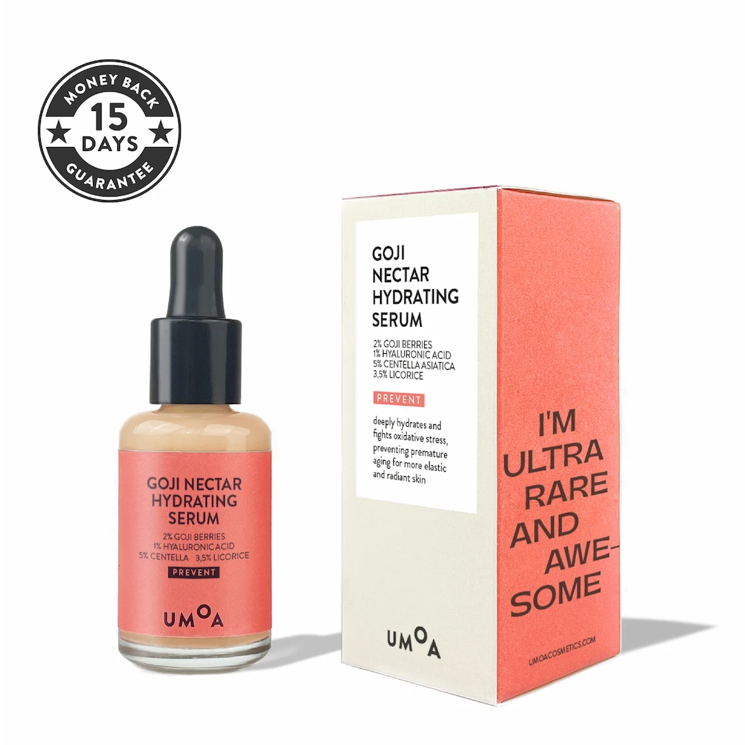 Goji Nectar Hydrating serum packaging