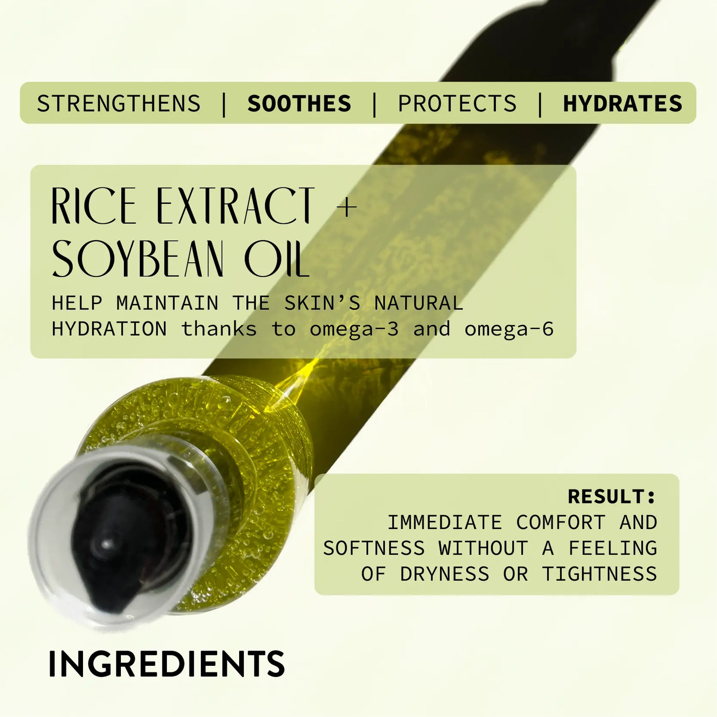 /EN/ ingredients green soul facial cleanser rice extracts and soybean oil
