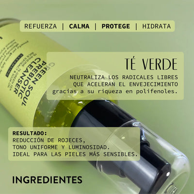 /ES/ ingredientes green soul limpiador té verde