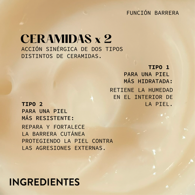 Crema gel hidratante facial con ceramidas