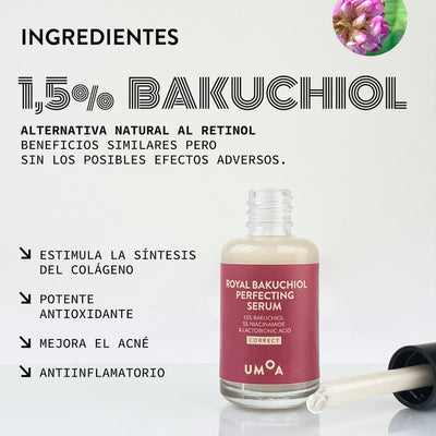 /ES/ ingredientes nuevo serum antiedad Royal Bakuchiol similar al retinol