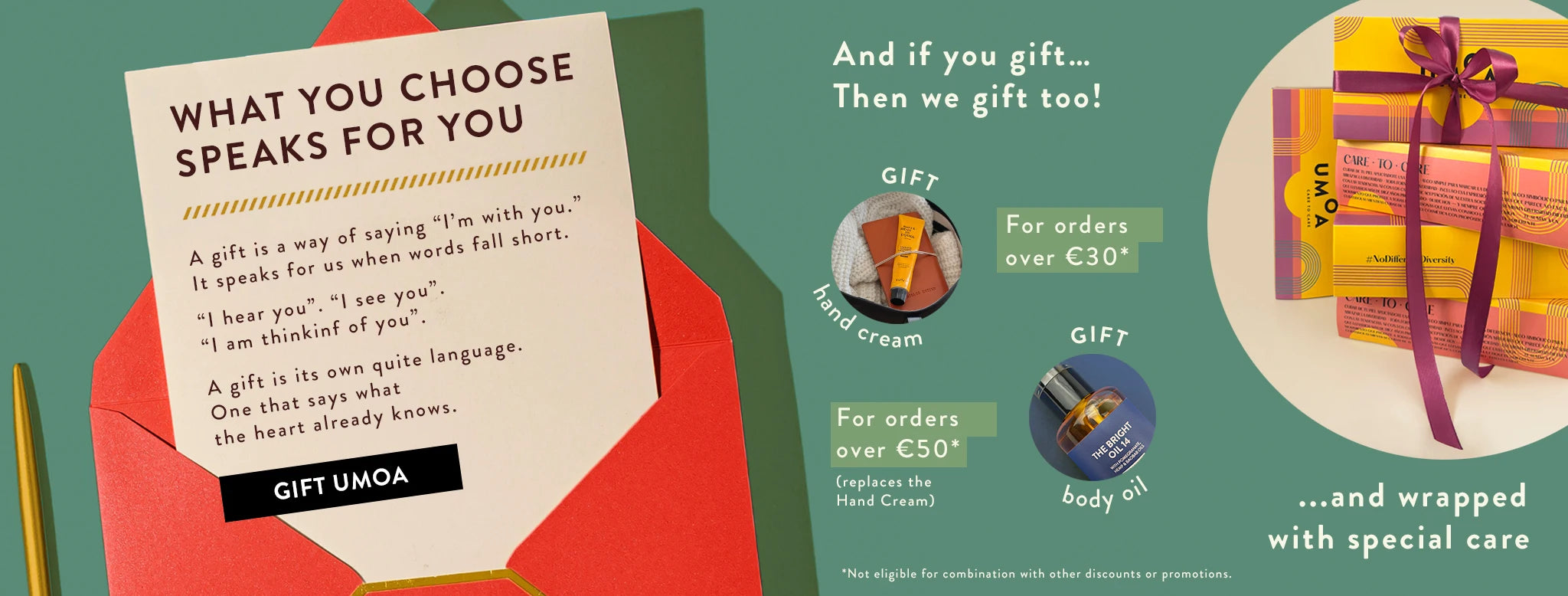 CHRISTMAS CAMPAIGN UMOA — GIFT WITH PURCHASE