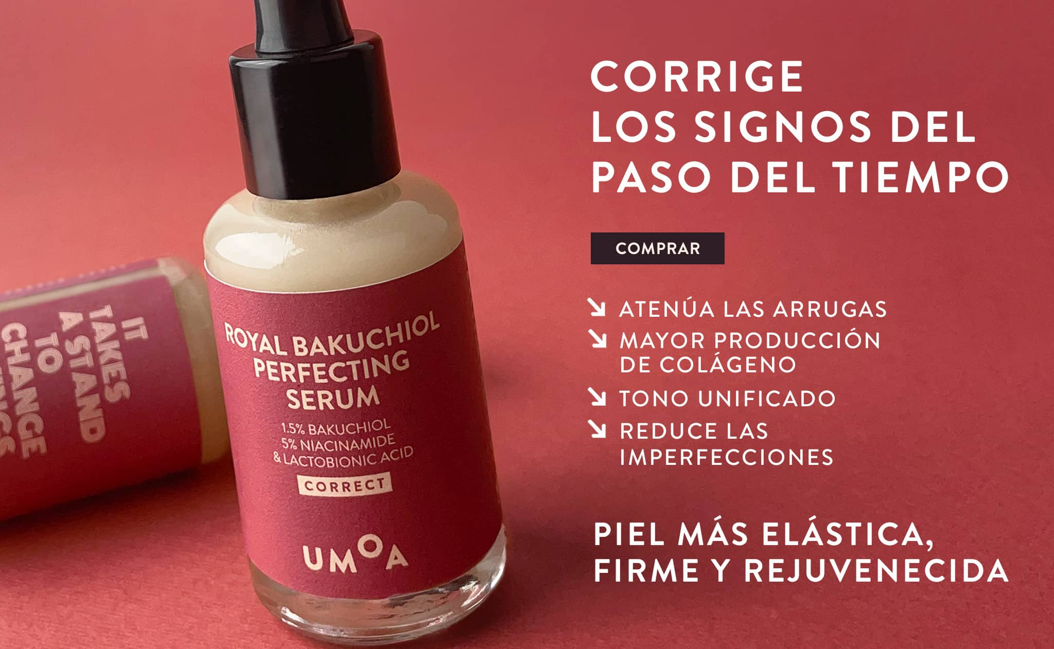 Royal Bakuchiol Serum perfeccionador antiedad bioretinol Umoa